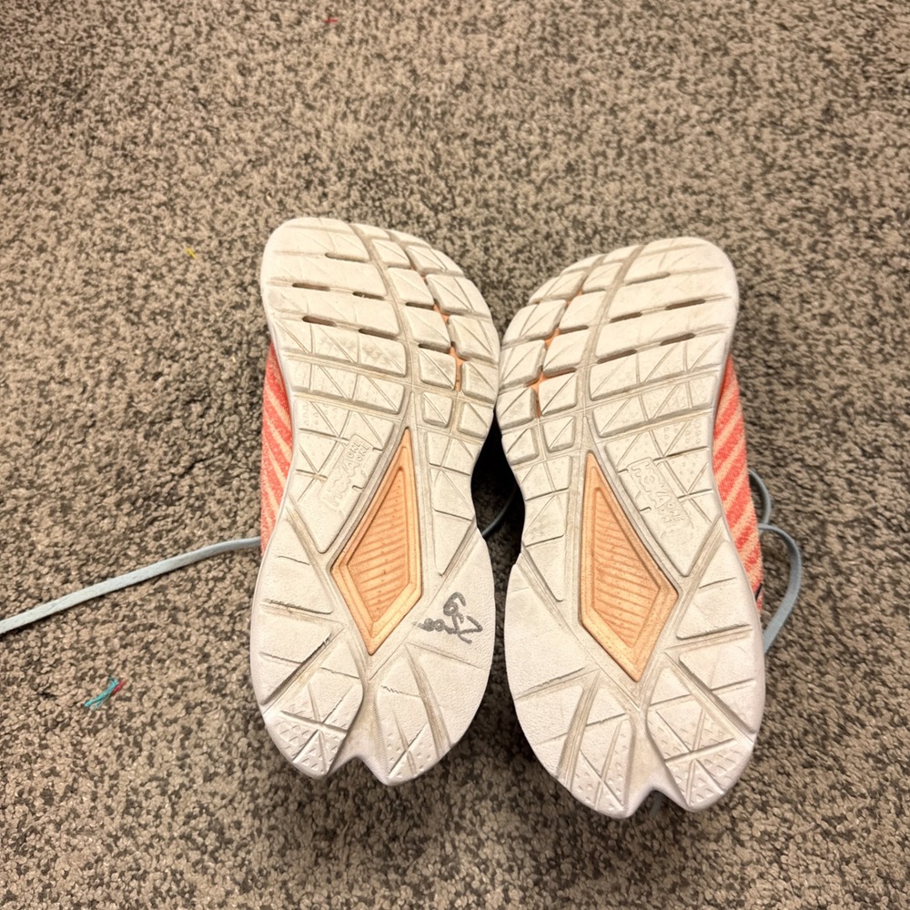 Hoka Mach 5 Running Shoes Womens 8 Orange Peach Blue Athletic Sneakers 1127894 - Picture 4 of 8